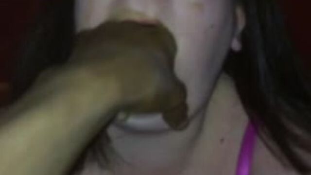 Scat BBWendi loves to eat her own scat off a BBC Scat Porn